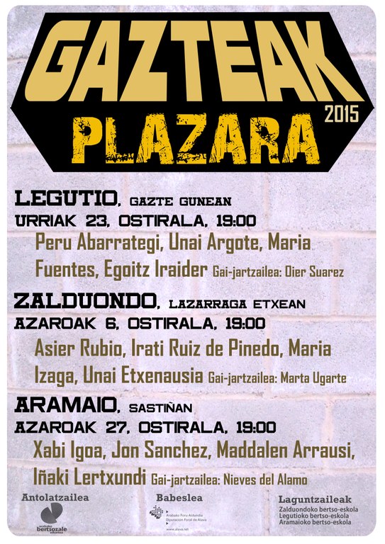 gazteak plazara 2015
