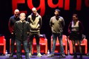 2018-01-27, Mungia (Bizkaia). Olalde aretoan egin zen arratsaldeko emanaldia, bertsolarien lana beste zenbait gonbidatuenarekin uztartuz.