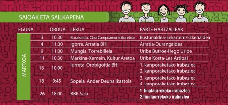 2020-03-02 BBK Sariketa. Egutegia