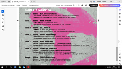 Bertsolari Gaztee. Saioen taula 2025