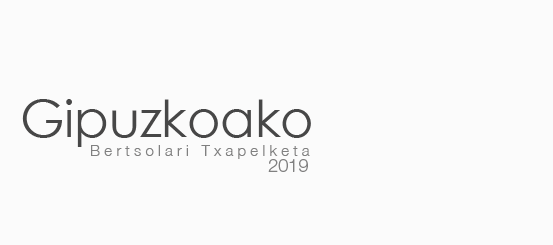 Gipuzkoako Bertsolari Txapelketa 2019