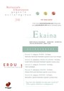 1.etapa: ekaina - kartela